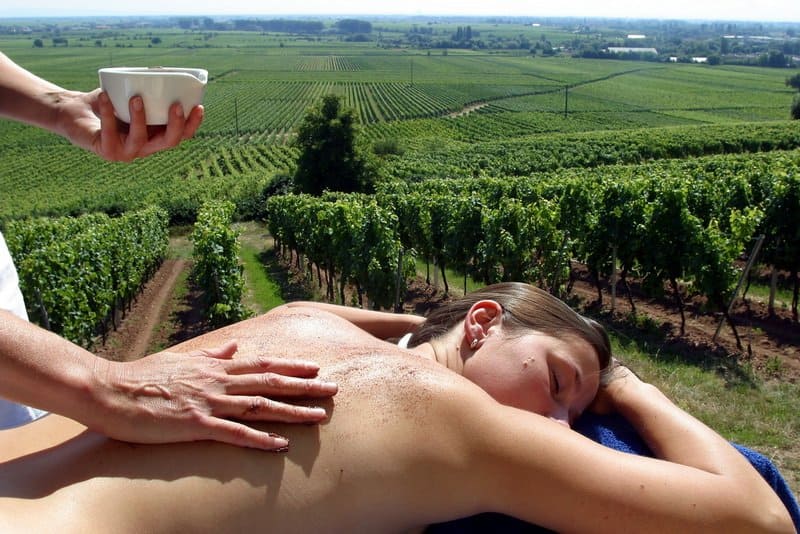 Massage im Weinberg