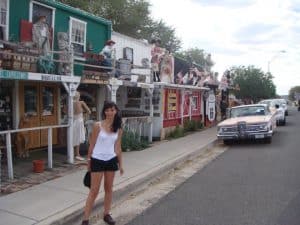 Die Überreste in Seligman, AZ an der Route 66.