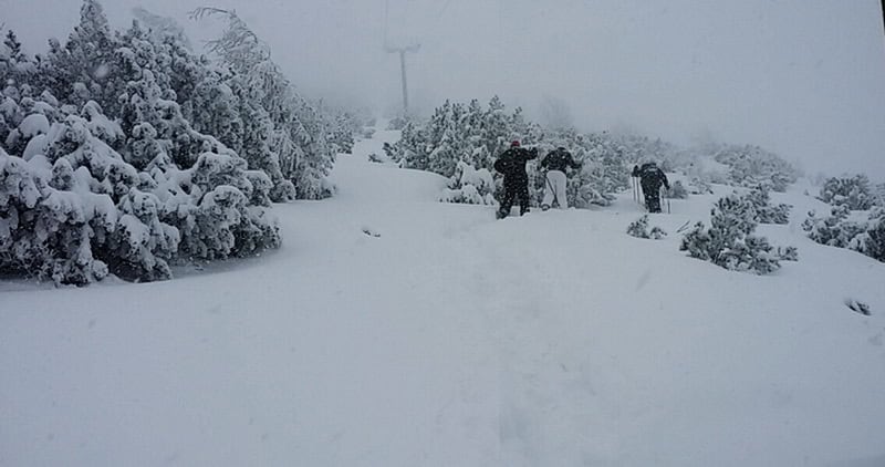 Verschneite Schneeschuhwanderung am PREDAX 12 Schneeschuhwanderung