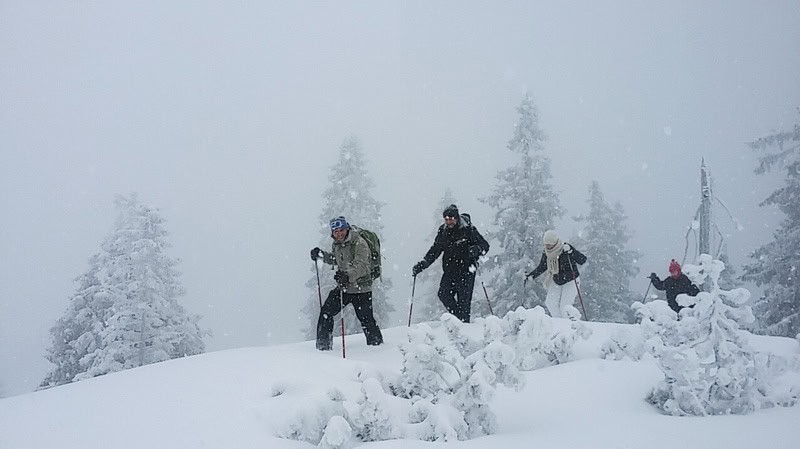 Verschneite Schneeschuhwanderung am PREDAX 27 Schneeschuhwanderung