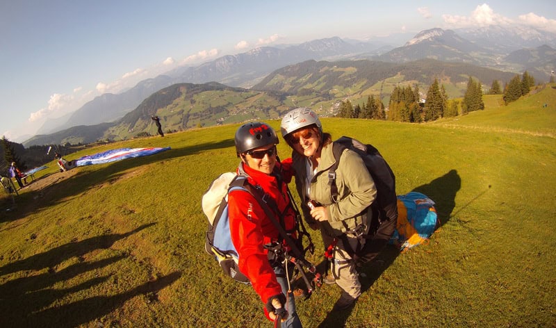Frei wie ein Vogel in der Luft beim Tandemflug 9 Paragliding