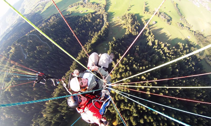 Frei wie ein Vogel in der Luft beim Tandemflug 31 Tandemflug