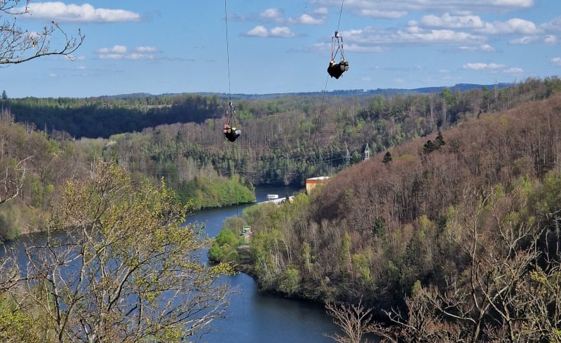 Hängebrücke Titan RT, Megazipline
