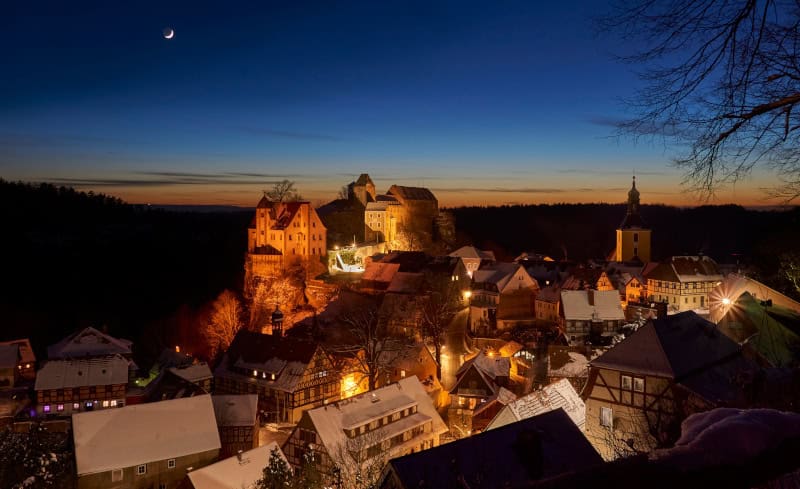 Burgstadt Hohnstein im Winter (c) Yconne Brückner-TVSSW