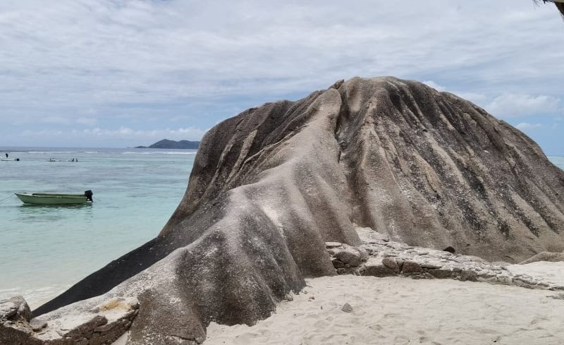 Strandabschnitt der Anse Source d’Argent 