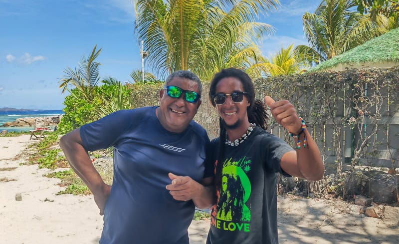 auf La Digue, Kapitän Justin und Fire