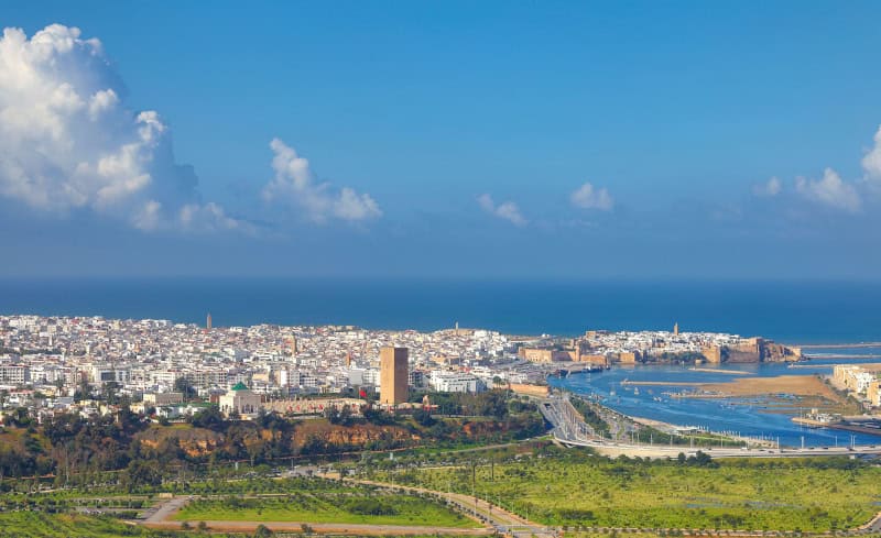WA Rabat Salé_ Panoramic Postcard View