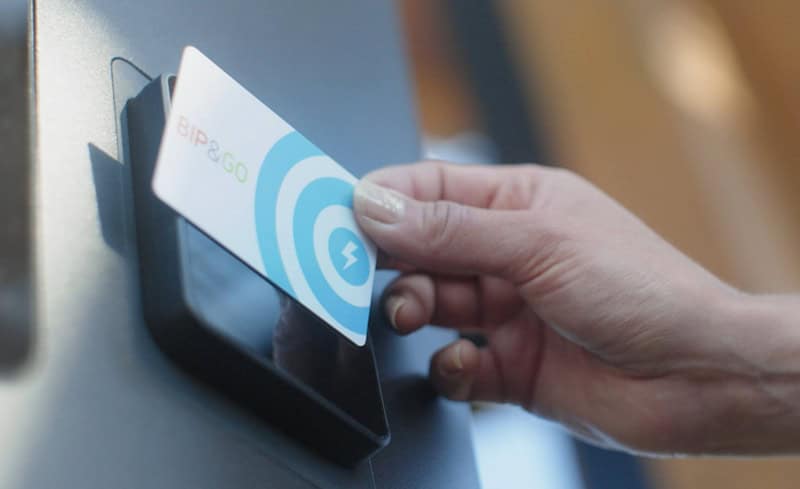 E-Charging mit Bip&Go-Karte, © Bip&Go