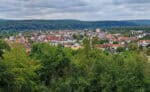 Fraenkischer Rotweinwanderweg 32 Blick auf Erlenbach